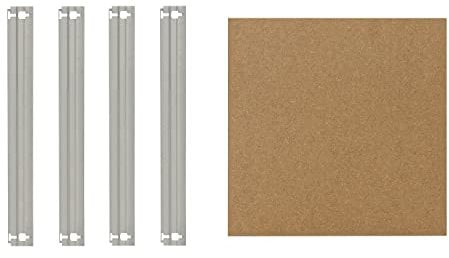 shelfplaza® 50x50 cm Home Ensemble Complet de tablettes pour étagères sans vis en galvanisé/Tablette en Fibre Haute densité (HDF) / tablettes supplémentaires pour étagères à Charge Lourde