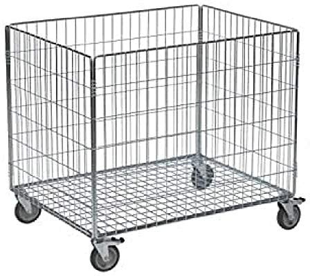 Kwull GmbH mkr4404 K Korb mit Leggings und Rollen, verzinkt, 835 mm x 625 mm x 740 mm Dimension