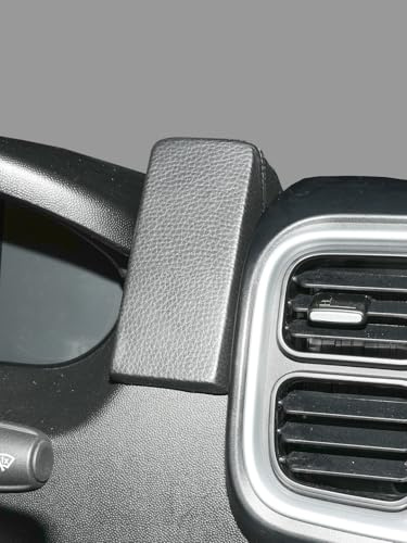 KUDA Handyhalterung passend für Fiat Ducato & Citroen Jumper & Peugeot Boxer ab 09/2006 & Opel Movano ab 2021 - Telefonkonsole für Smartphones, Handy, Navi und mehr - Kunstlederkonsole, schwarz,085185