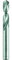 Alpen 92100320100 Spiralbohrer HSS Cobalt für INOX und Edelstahl, extrakurz, DIN 1897 PZ, ∅ 3,2 mm, L1 49 mm, L2 18 mm