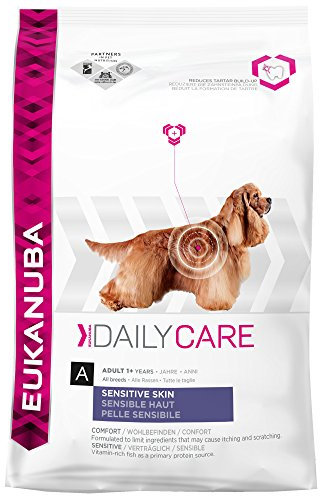 Eukanuba Daily Care, Hundefutter für Hunde mit sensibler Haut, Trockenfutter mit Fisch und Huhn (1 x 2,3 kg)