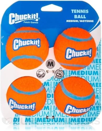 Chuckit 7404 Tennis Ball Medium - 4 Stücke