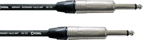 CORDIAL - CXI6PP - Gitarrenkabel 6 m, NEUTRIK 6,35 mm NP2X Stecker, Select