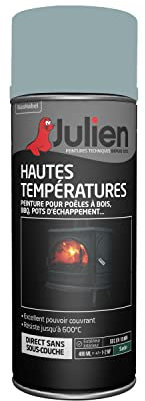 Julien Peinture Aérosol de Protection Hautes Températures - Aluminum Satin 400ml