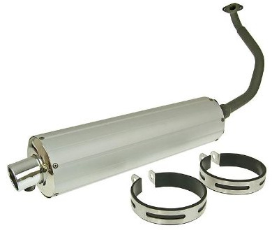 Auspuff Aluminium für Rex (Jinan Qingqi, Shenke) RS 125 (QM125T-10H)