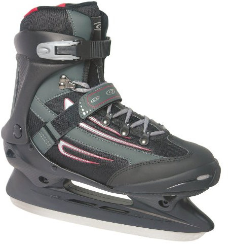 Axces Explorer Softboot Schlittschuhe Tornado anthrazit/rot - 37