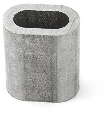 50 x PRESSKLEMME FÜR SEIL 1mm Aluminium Drahtseilklemme Stahlseil Seil Draht Stahl Drahtseil