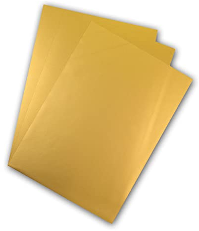 Premium Flex Plotterfolie DIN A4 Textil-Bügelfolie, Farbe:Metallic Gold