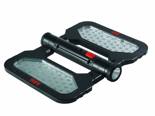 AEG 97194 LED Flächenleuchte FL 80 mit 80 + 1 Power LED, inklusive 12V Kfz-Anschluss und 230 V Netzteil