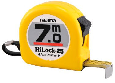 TajimaH5P70MY - Flessometro, 7 m x 25 mm
