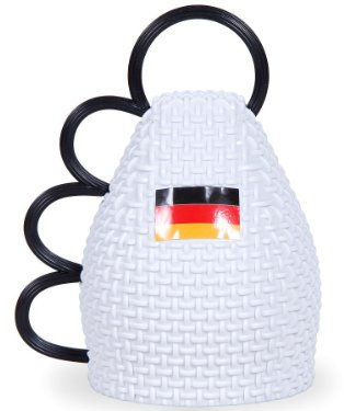 Alsino 2 Stück Caxirola Deutschland CAX-DE01 WM 2014 Caxixi Maracas Fanartikel Rassel