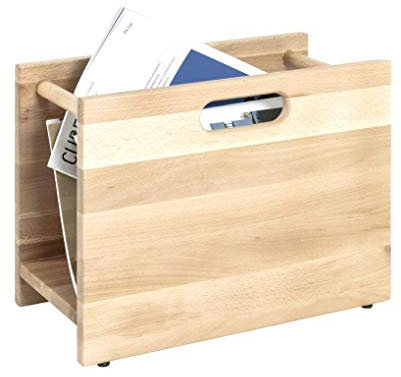 HAKU Möbel Zeitungsständer buche gedämpft, Massivholz - Maße: B 40 cm x H 30 cm x T 21 cm, Style: Modern