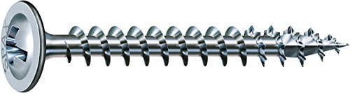 SPAX Rückwandschraube, 4,5 x 20 mm, 3000 Stück, Kreuzschlitz Z2, Rückwandkopf, Vollgewinde, 4CUT, WIROX A3J, 0281010450202