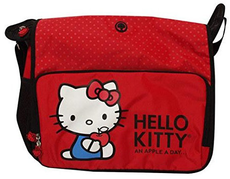 Hello Kitty Messenger Syle Laptop Case, Red, 15.4
