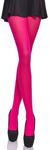 Merry Style Collants colorés pour femme confortables et unis en microfibre 40 DEN (Neon rose XS/S (Taille du Fabricant: 1/2))