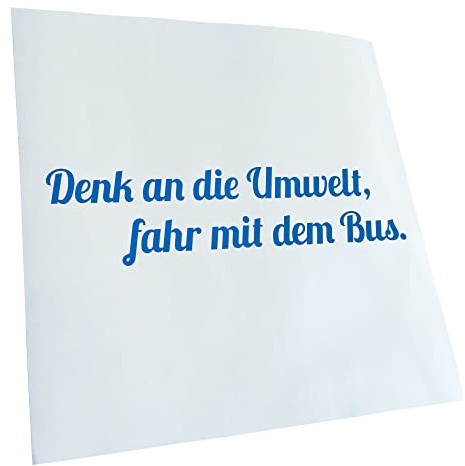 Kiwistar - Autoaufkleber - Denk an die Umwelt Aufkleber für Auto, Laptop, Fahrrad, LKW, Motorrad Mehrfarbig JDM Decal Racing