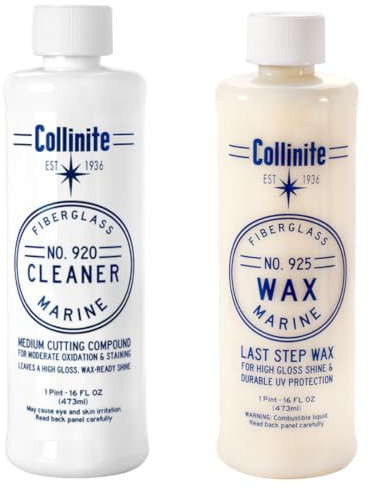 Collinite 920 925 Fibre de Verre et nettoyant en Fibre de Verre Bateau Cire Combo Pack
