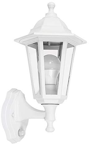 MiniSun | Traditional Victorian Style Security Wall Light with Integrated PIR Motion Sensor | Outdoor Wall Lights, Home Décor & Improvement Essential | Includes 6W LED Bulb