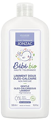 Eau Thermale Jonzac Diaper Change Special Formula Organic Cosmetic Baby Care Gentle Oleo-Calcareous Liniment, 500 ml