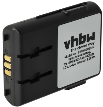 vhbw batteria compatibile con Alcatel Mobile 300 DECT, 400 DECT telefono fisso cordless (800mAh, 3,7V, Li-Ion) - Sostituisce 3BN66305AAAA000828