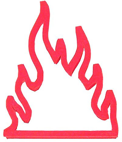 Fire Flames plast-clusive Cookie Cutter 9,1 cm pc0199