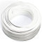 Cable de altavoz 2 x 0,75 mm2 – 50 m – blanco – CCA – Cable de audio – Cable de caja