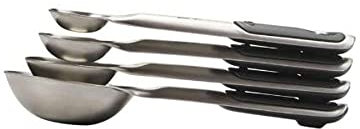 OXO Good Grips 4 Piece Stainless Steel Measuring Spoons with Magnetic Snaps