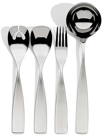 SERAFINO ZANI Paris Posate a Servire, Confezione da 4 Pezzi