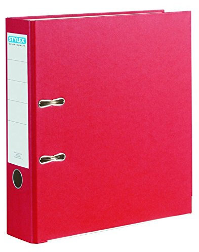 STYLEX 41745 Schlitz-Ordner, DIN A4, 8 cm, rot