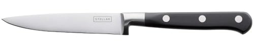 Stellar Classic 10cm / 4 Utility Knife, Stainless Steel Razor Sharp Blade, Full Tang Riveted Handle, Dishwasher Safe