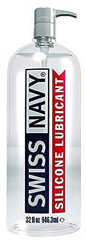 Swiss Navy Gleitgel auf Silikonbasis 946.3 ml + 59 ml Flasche (leer) zum Umfüllen gratis