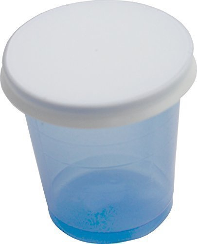 Medi-Inn Medikamentenbecher 80 Stück mit Deckel Becherfarbe blau