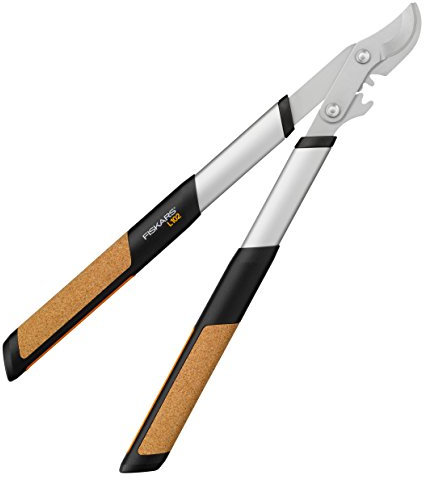 Fiskars Troncarami con lame bypass Quantum per legno verde, Diametro di taglio: 2,8 cm, Acciaio temprato, Lunghezza: 57 cm, Nero/Arancione, L102, 1001436