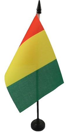 AZ FLAG - Tischflagge Guinea - 15x10 cm - Guineische Tischfahne 10 x 15 Cm - Flaggen