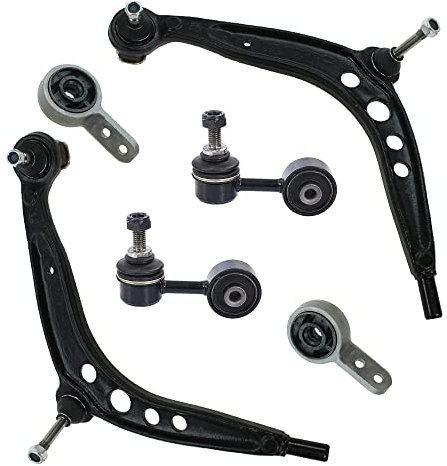 BESTPRICE 2x Querlenker Vorderachse vorne unten links & rechts mit Querlenkerlager, 2x Koppelstange vorne Kompatibel mit BMW 3er (E36) Z3 (E36)