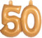 Folat 20050 Aufblasbare Zahl 50 Gold