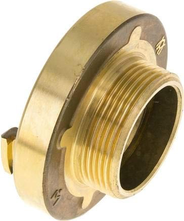 Storz-Kupplung G 1-1/2(AG), 38, Messing Werkstoff:Messing Storz-Größe:38 Gewinde:G 1-1/2