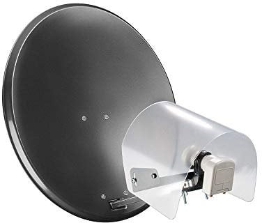goobay 67190 LNB Wetterschutzhaube , Abdeckung TV Sat Schüssel , Schutzhaube , Wetterschutz vor Regen, Hagel, Vogelkot , Schneeschutz für Sat Schüssel , Mindert Empfangsstörungen