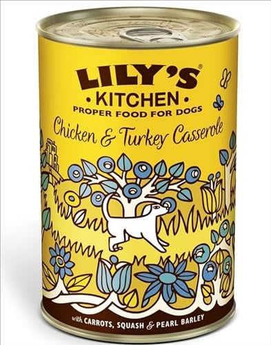 Lily's Kitchen Chicken & Turkey Casserole for Dogs 400g each tin (Pack of 3)