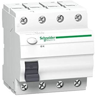 Schneider Electric A9Z05440 ID K, Interruptor Diferencial, Clase AC, 4P, 40A, 30mA, 68mm x 72mm x 81mm, Blanco