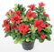 Artificielles.com Künstliche Azalee im Topf, Höhe 25 cm, Durchmesser 30 cm, Rot