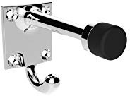 Victorian - HAT & Coat Hook with Rubber Buffer | Victorian Hat & Coat Hook With Rubber Buffer, Polished Chrome. Carlisle Brass.