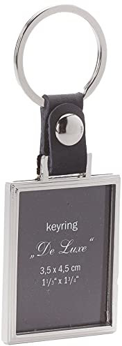 walther design Schlüsselanhänger schwarz 3,5 x 4,5 cm aus Metall Deluxe MR-199-B