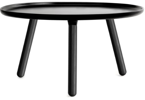 Normann Copenhagen Tablo Tisch groß Schwarz/Schwarz 42 x 78 cm