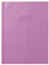 Clairefontaine 71306C - Heftumschlag / Heftschoner / Hefthülle Calligraphe mit Feinkörnung, DIN A4+ 24x32 cm, Etikettenhalter, Lesezeichen, aus PVC blickdicht und strapazierfähig, Violett, 1 Stück