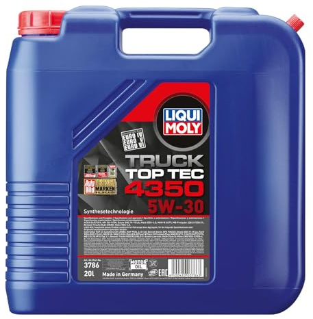 LIQUI MOLY Top Tec Truck 4350 5W-30 | 20 L | Synthesetechnologie Motoröl | Art.-Nr.: 3786 | 3786, Top Tec Truck 4350 5W-30