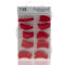 TNBL Professional Nail Tips Box of 100 for Acrylic Nail Extensions Sizes Various Sizes (RED)