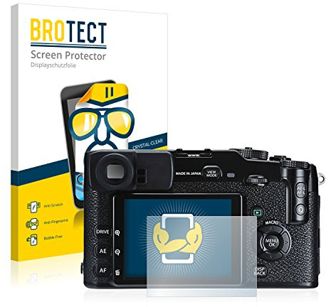 BROTECT Schutzfolie für Fujifilm X-Pro1 | 2 Stück Transparenter Displayschutz Made in Germany Klare Displayschutz-Folie Clear Einfache Montage Case-Friendly