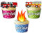 Fireman Party Pack, 36 Cup Cake Toppers - Edible Stand Up Decorations by AKGifts