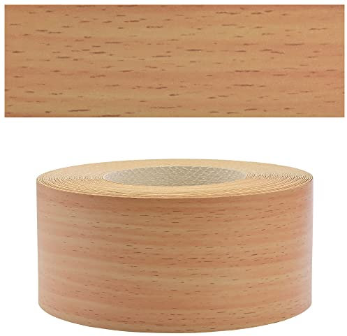 Mprofi MT® - Moldura Adhesiva y Melamina Cinta de Canto Haya Bávara | 45mm x 10m | Protector Bordes para Estanterías, Muebles y Paneles | Canto Termoadhesivo Duradero | Espesor 0,50mm